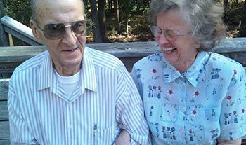 Dad and Mom laughing